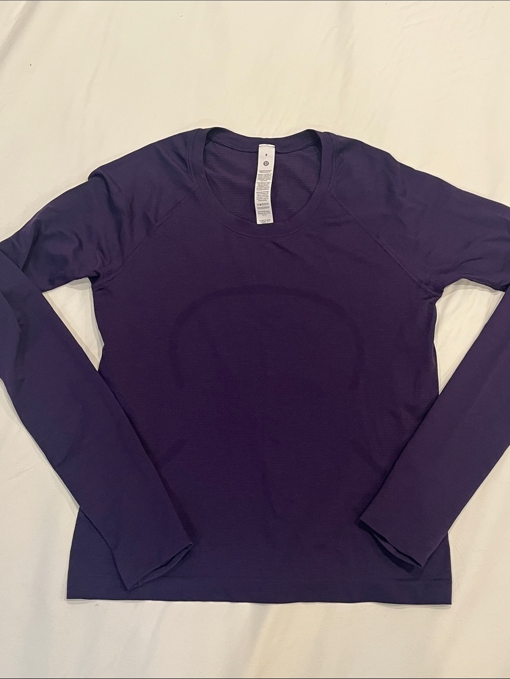 lululemon athletica Long Sleeve Crew Top - Deep Purple Swiftly 8